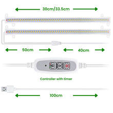 Load image into Gallery viewer, USB Double Strip LED Grow Light