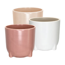 Load image into Gallery viewer, Amber Ceramic Cover Pot - 13cm
