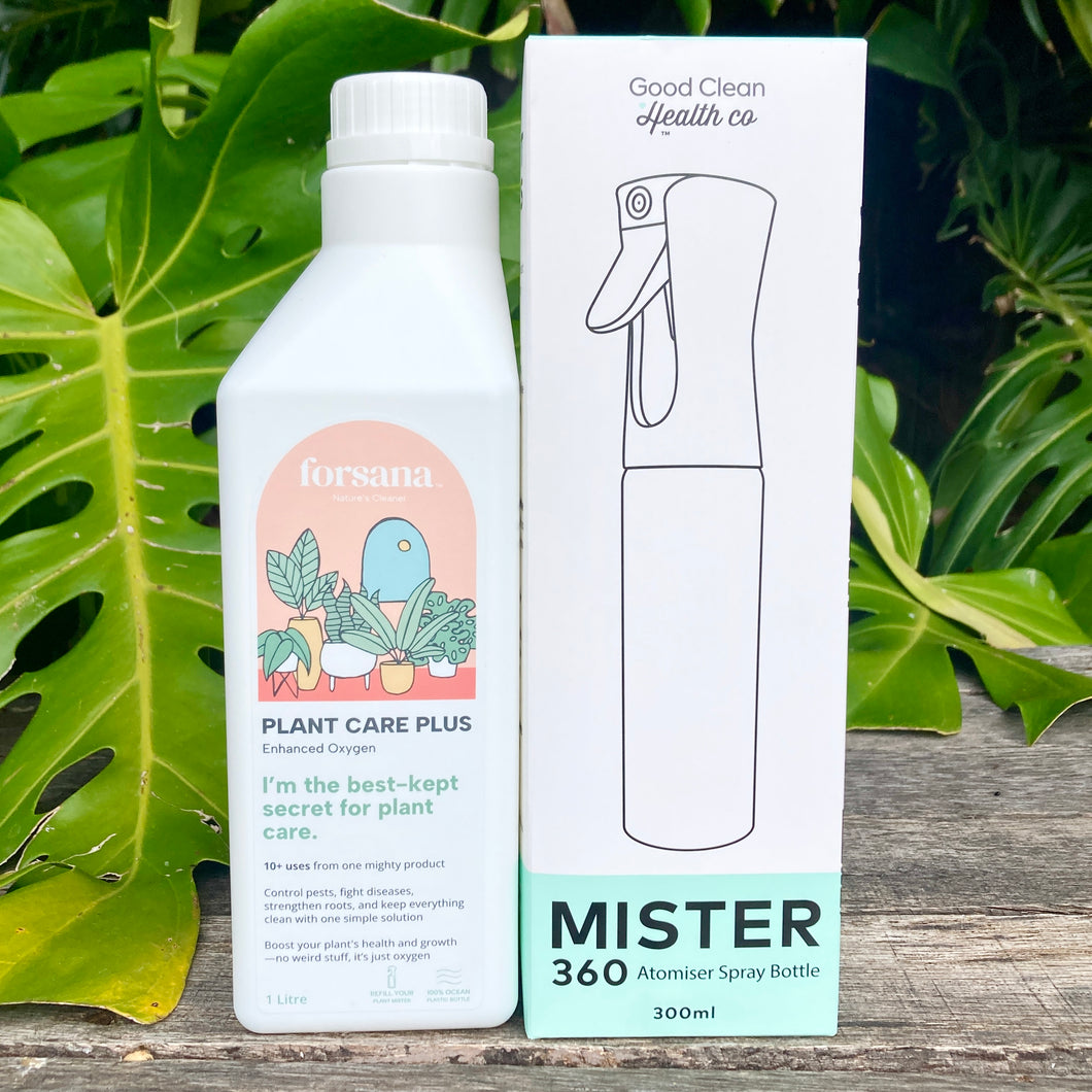 Forsana Plant Care Plus - Hydrogen Peroxide + Spray Bottle Combo