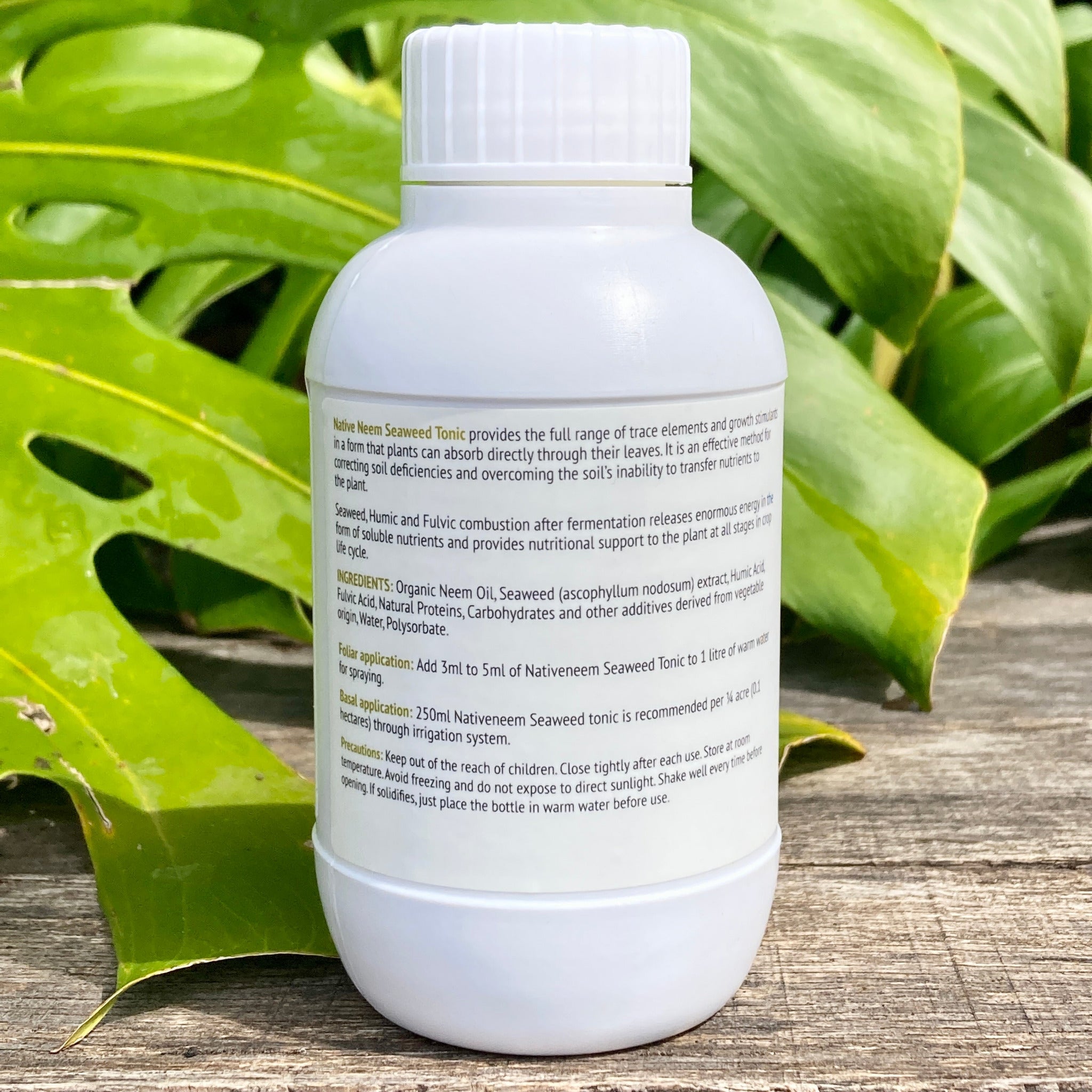 seaweed tonic for plants without fertilizer Buy Native Neem Organic Neem and Seaweed Liquid Fertiliser (Tonic) 250ml – GrowingGreen NZ