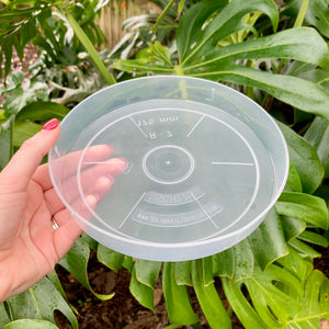 Clear Pot Saucers 175mm