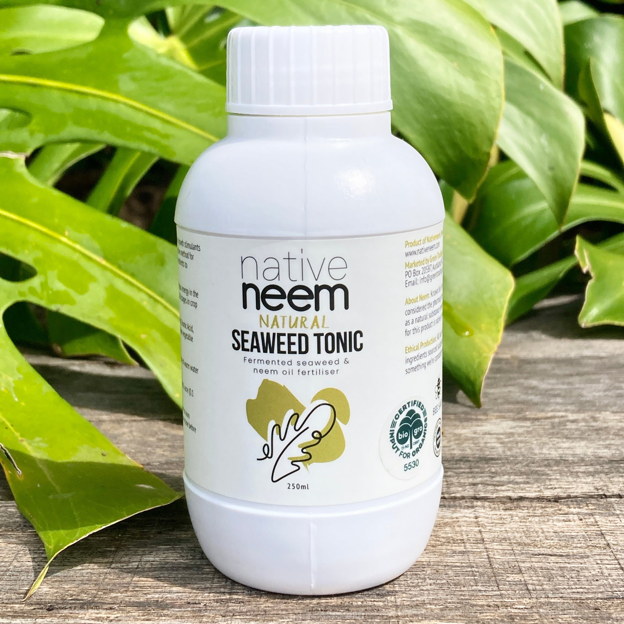 seaweed tonic for plants without fertilizer Buy Native Neem Organic Neem and Seaweed Liquid Fertiliser (Tonic) 250ml – GrowingGreen NZ