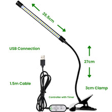 Load image into Gallery viewer, USB Clip-On LED Grow Light
