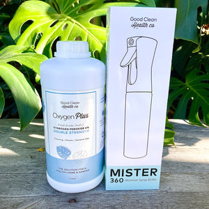 Oxygen Plus Hydrogen Peroxide + Mister 360 Combo